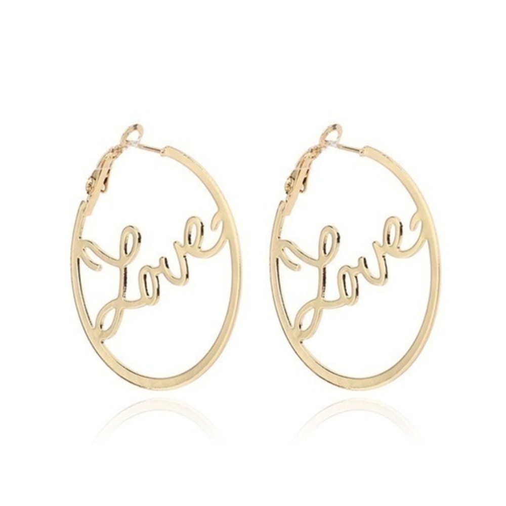 3/$30 💛 Love Hoop Earrings